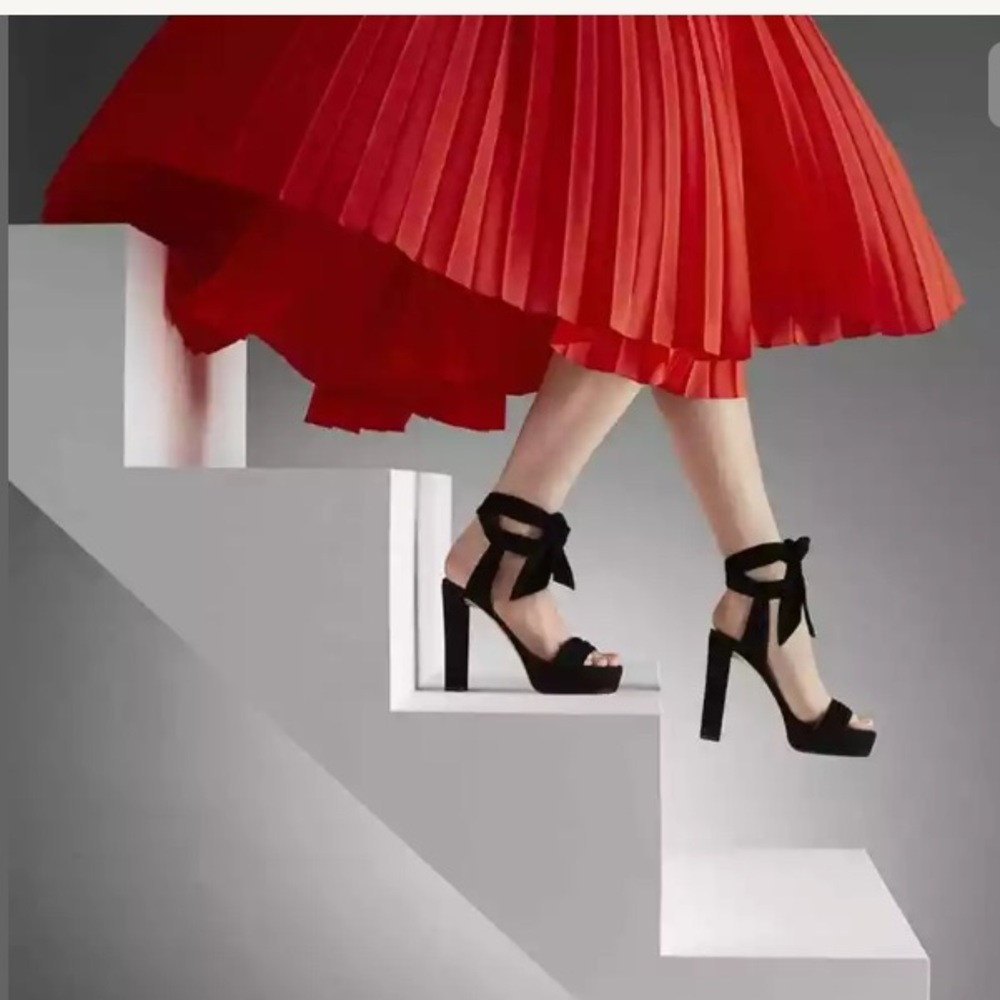 JIMMY CHOO Kaytrin Suede 120 Platform Sandal shoes - Picture 7 of 8
